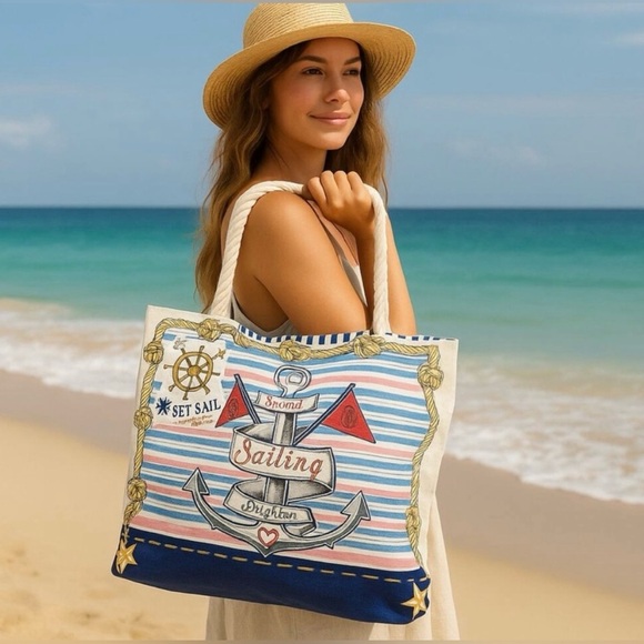 Brighton SAIL INTO THE SUMMER Nautical Tote - Picture 16 of 16